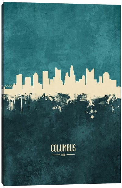 Columbus Ohio Skyline Canvas Art Print - Ohio Art