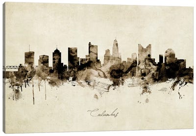 Columbus Ohio Skyline Canvas Art Print