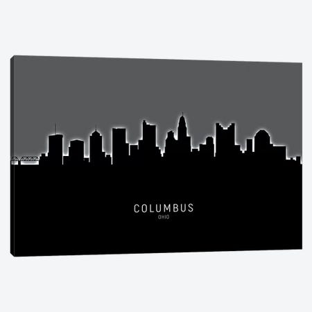 Columbus Ohio Skyline Canvas Print #MTO1836} by Michael Tompsett Canvas Artwork