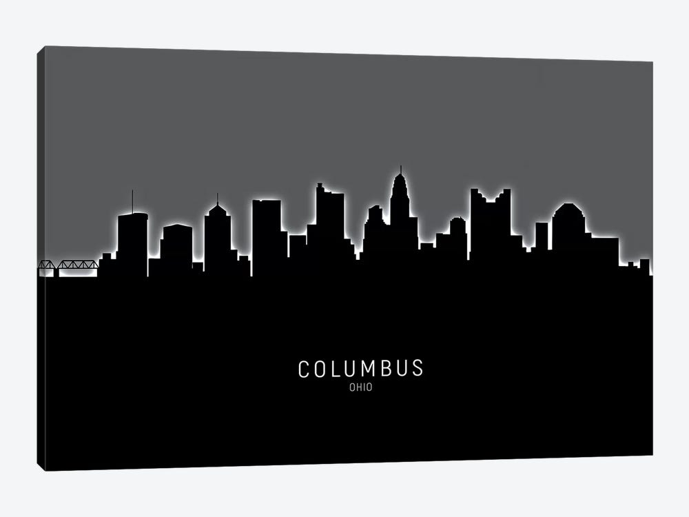 Columbus Ohio Skyline by Michael Tompsett 1-piece Art Print