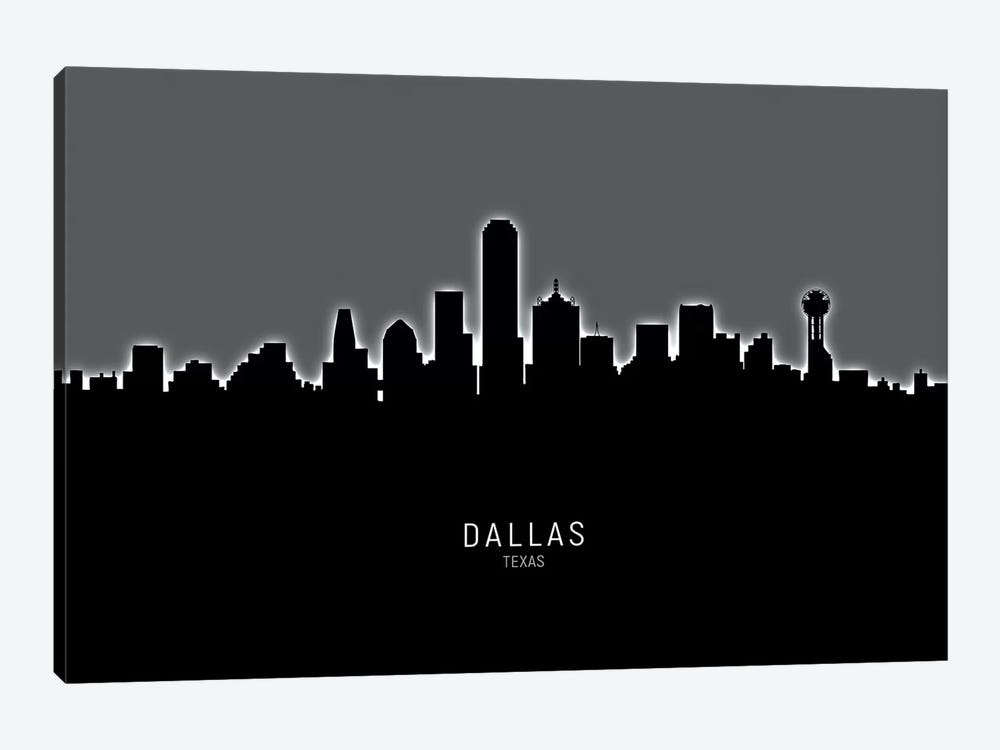 Dallas Texas Skyline by Michael Tompsett 1-piece Canvas Art