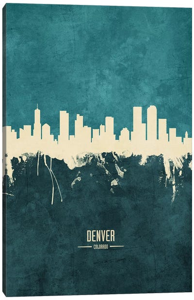Denver Colorado Skyline Canvas Art Print - Colorado Art