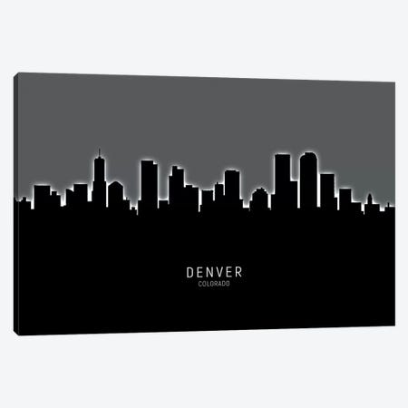 Denver Colorado Skyline Canvas Print #MTO1844} by Michael Tompsett Canvas Print