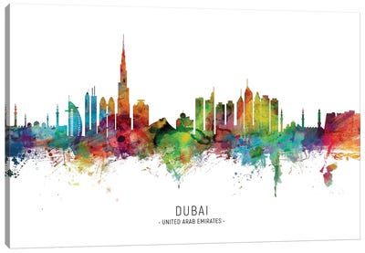 Dubai Skyline Canvas Art Print - Dubai Art