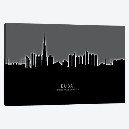 Dubai Skyline Canvas Art Print by Michael Tompsett