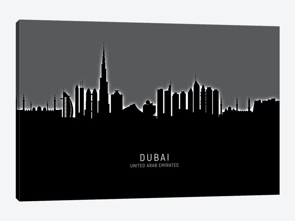 Dubai Skyline by Michael Tompsett 1-piece Canvas Wall Art