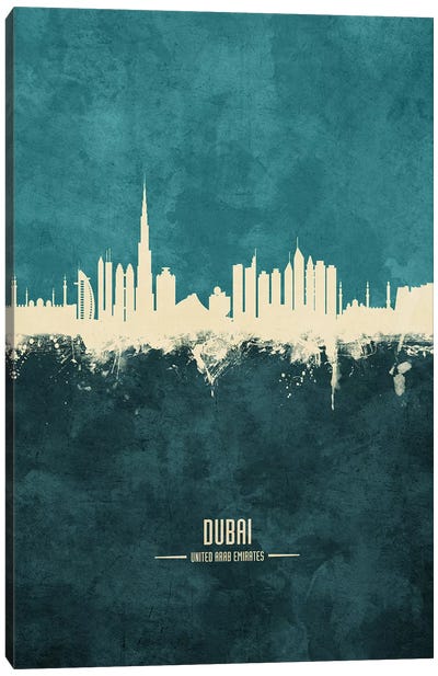 Dubai UAE Skyline Canvas Art Print - Dubai Art