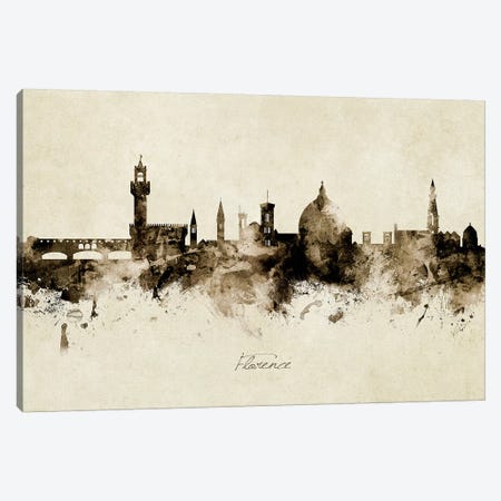 Florence Italy Skyline Canvas Print #MTO1867} by Michael Tompsett Canvas Art Print