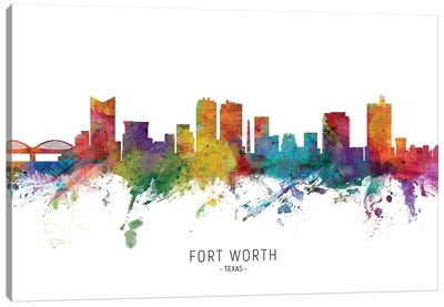 Fort Worth Texas Skyline Canvas Art Print