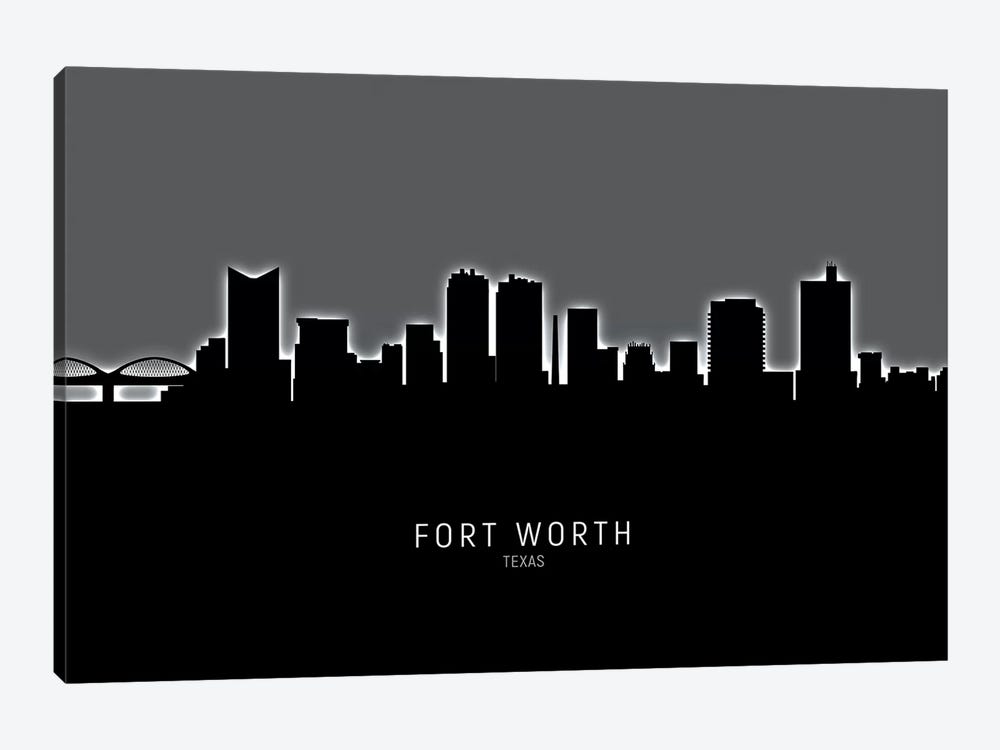 Fort Worth Texas Skyline by Michael Tompsett 1-piece Art Print
