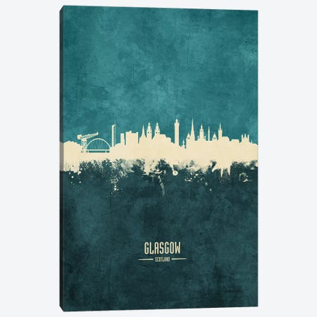 Glasgow Scotland Skyline Canvas Print #MTO1876} by Michael Tompsett Canvas Art