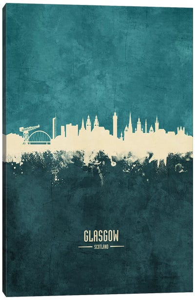 Glasgow Scotland Skyline Canvas Art Print - Glasgow Art