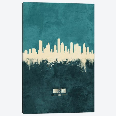 Houston Texas Skyline Canvas Print #MTO1877} by Michael Tompsett Canvas Artwork