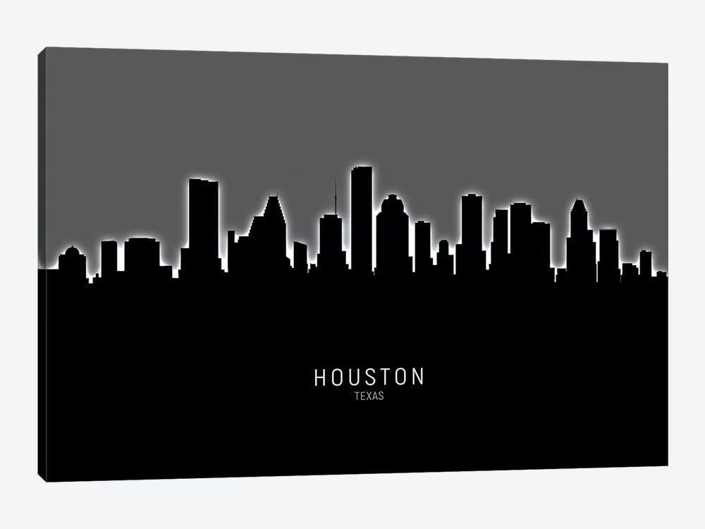 Houston Texas Skyline by Michael Tompsett 1-piece Canvas Artwork