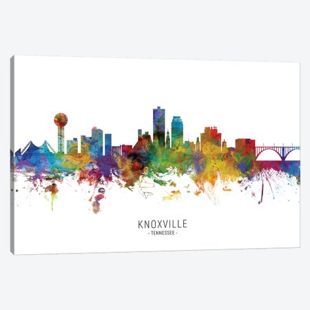 Knoxville Tennessee Skyline Canvas Print #MTO1888} by Michael Tompsett Canvas Art