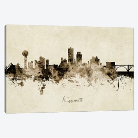 Knoxville Tennessee Skyline Canvas Print #MTO1890} by Michael Tompsett Canvas Art Print