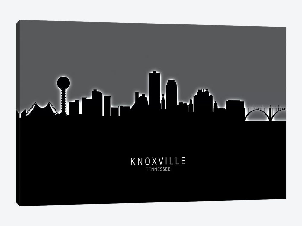 Knoxville Tennessee Skyline by Michael Tompsett 1-piece Canvas Artwork