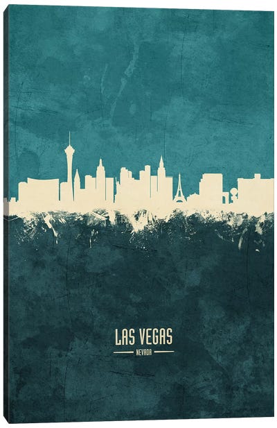 Las Vegas Nevada Skyline Canvas Art Print - Las Vegas Skylines