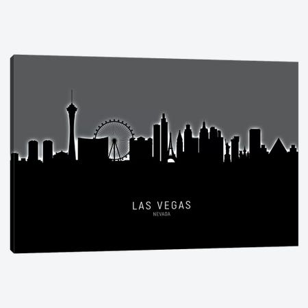 Las Vegas Nevada Skyline Canvas Print #MTO1895} by Michael Tompsett Canvas Wall Art