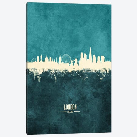 London England Skyline Canvas Print #MTO1899} by Michael Tompsett Art Print