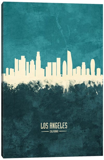 Los Angeles California Skyline Canvas Art Print - Los Angeles Skylines