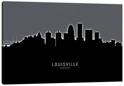 Louisville Kentucky City Skyline Canvas Art Print - Louisville Art