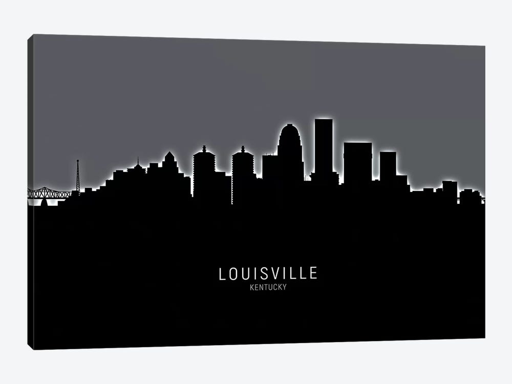Louisville Kentucky City Skyline by Michael Tompsett 1-piece Canvas Art