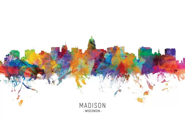 Color Splash Madison Wisconsin Skyline