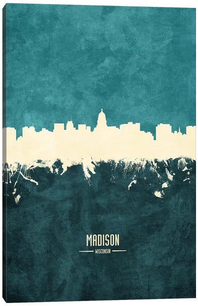 Madison Wisconsin Skyline Canvas Art Print - Industrial Office