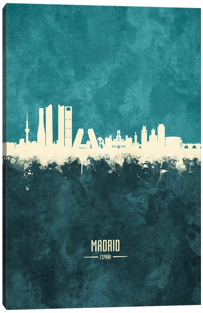 Madrid Spain Skyline Canvas Art Print