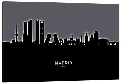 Madrid Spain Skyline Canvas Art Print - Community Of Madrid Art