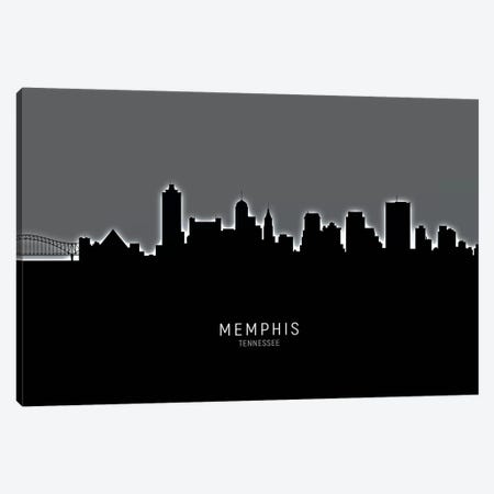 Memphis Tennessee Skyline Canvas Print #MTO1918} by Michael Tompsett Canvas Wall Art