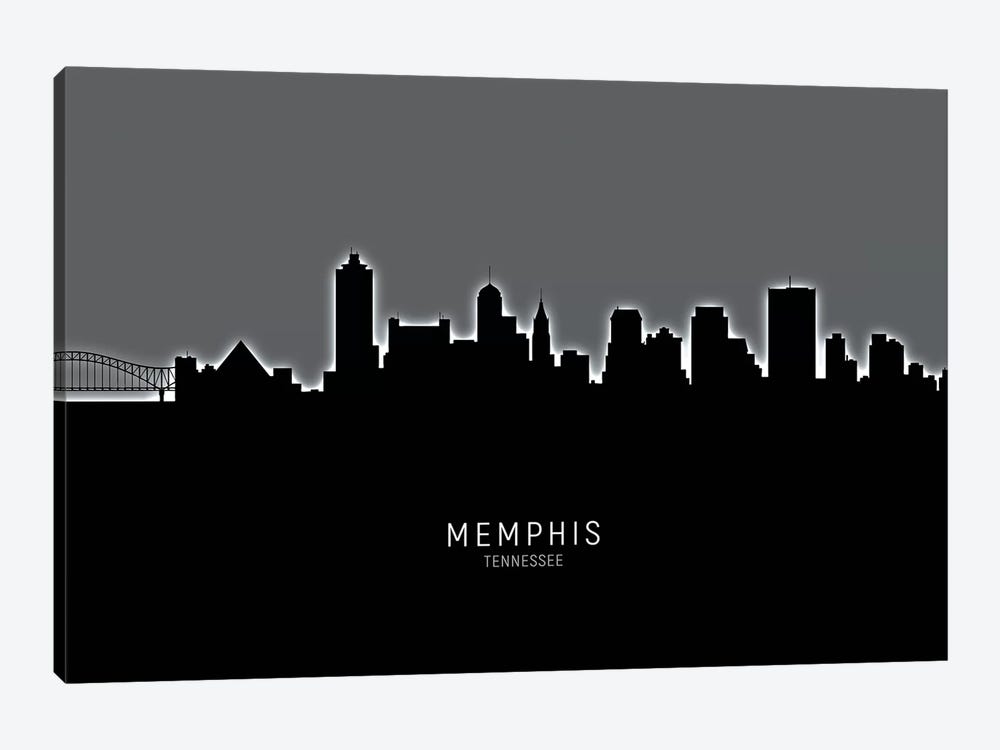 Memphis Tennessee Skyline by Michael Tompsett 1-piece Canvas Wall Art