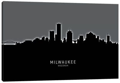 Milwaukee Wisconsin Skyline Canvas Art Print - Milwaukee Art