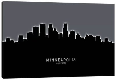 Minneapolis Minnesota Skyline Canvas Art Print - Industrial Office
