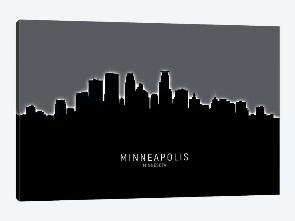 Minneapolis Minnesota Skyline by Michael Tompsett 1-piece Art Print