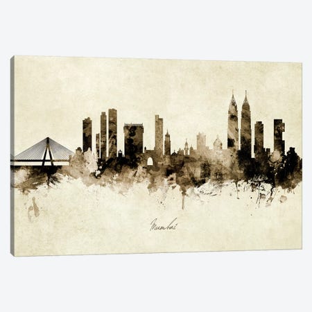 Mumbai Skyline India Bombay Canvas Print #MTO1929} by Michael Tompsett Canvas Art Print