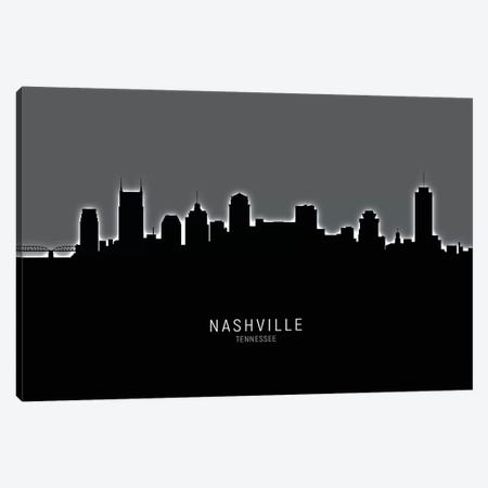 Nashville Tennessee Skyline Canvas Print #MTO1934} by Michael Tompsett Art Print