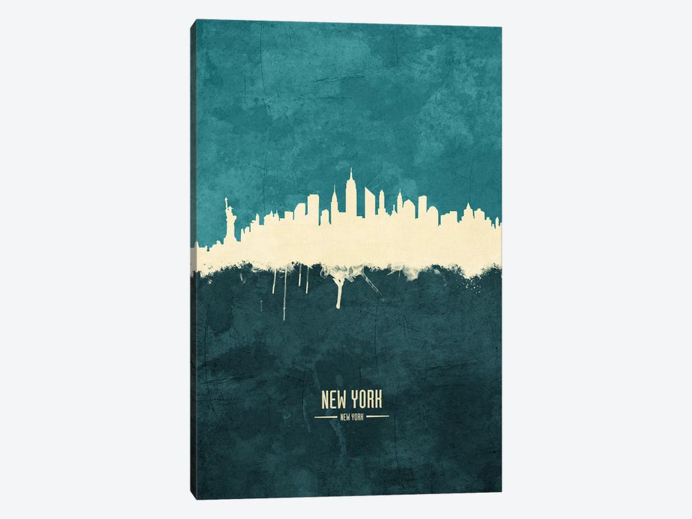 New York City Skyline by Michael Tompsett 1-piece Canvas Art Print