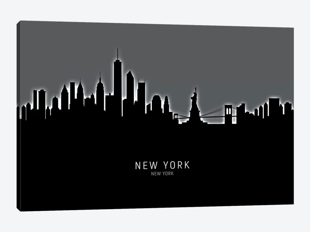 New York Skyline by Michael Tompsett 1-piece Canvas Artwork