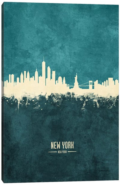 New York Skyline Canvas Art Print - New York City Skylines