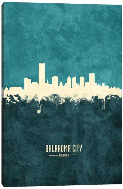 Oklahoma City Skyline Canvas Art Print - Oklahoma Art