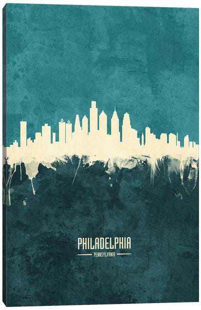 Philadelphia Pennsylvania Skyline Canvas Art Print - Pennsylvania Art