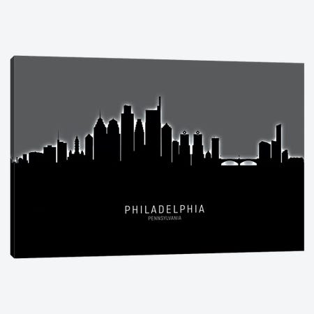 Philadelphia Pennsylvania Skyline Canvas Print #MTO1957} by Michael Tompsett Art Print
