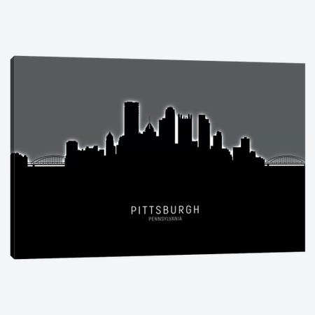 Pittsburgh Pennsylvania Skyline Canvas Print #MTO1961} by Michael Tompsett Art Print