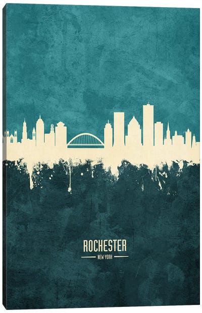 Rochester New York Skyline Canvas Art Print - Rochester Art