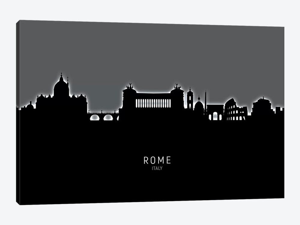 Rome Italy Skyline by Michael Tompsett 1-piece Canvas Wall Art