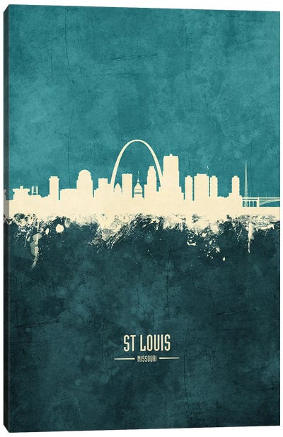 St Louis Missouri Skyline Canvas Art Print - Missouri Art