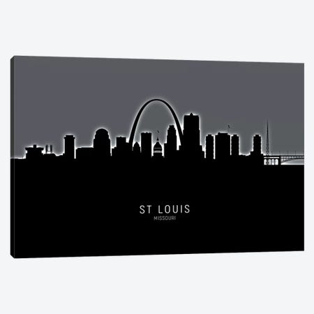 St Louis Missouri Skyline Canvas Print #MTO1994} by Michael Tompsett Canvas Print