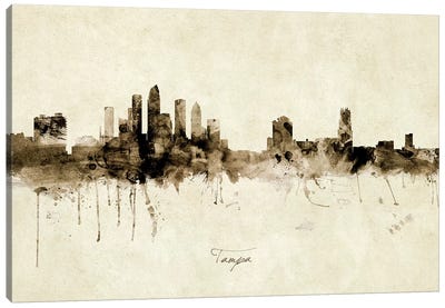 Tampa Florida Skyline Canvas Art Print - Tampa Bay
